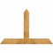 Ekena Millwork Portland Rough Sawn Timber Gable Bracket, Western Red Cedar, 60"W x 40"H x 6"D x 6"F, 16/12 Pitch GBW060X40X0606POR00RWR - alternate 1